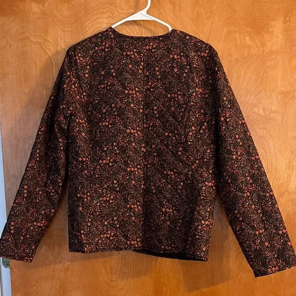 Quilted floral jacket - medium - like new - Picture 3 of 3
